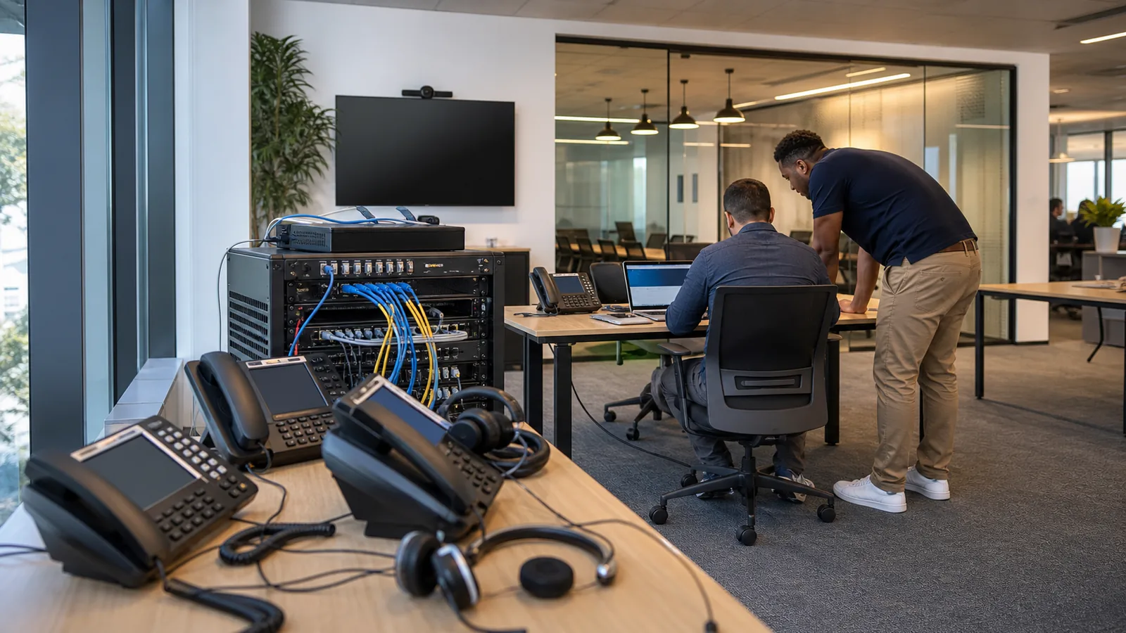 Security Camera Installation Long Island team reviewing IP camera and video operations requirements for AI MSP Brooklyn — Long Island Camera Project Control